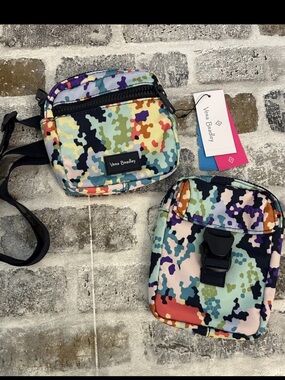 Vera Bradley ReActive Belt Bag Sling Happy Blooms Cross Stitch RFID New with Tag
